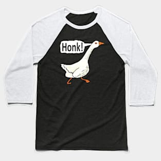 Funny Goose Honk Baseball T-Shirt